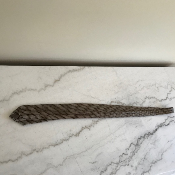 STEFANO RICCI GEOMETRIC STRIPE SILK TIE - Picture 9 of 11